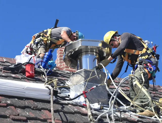 Protective chimney cap installed by Rehoboth Chimney Sweep in Rehoboth, MA
