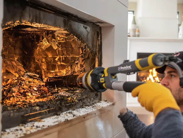Professional chimney cleaning by Rehoboth Chimney Sweep in Rehoboth, MA