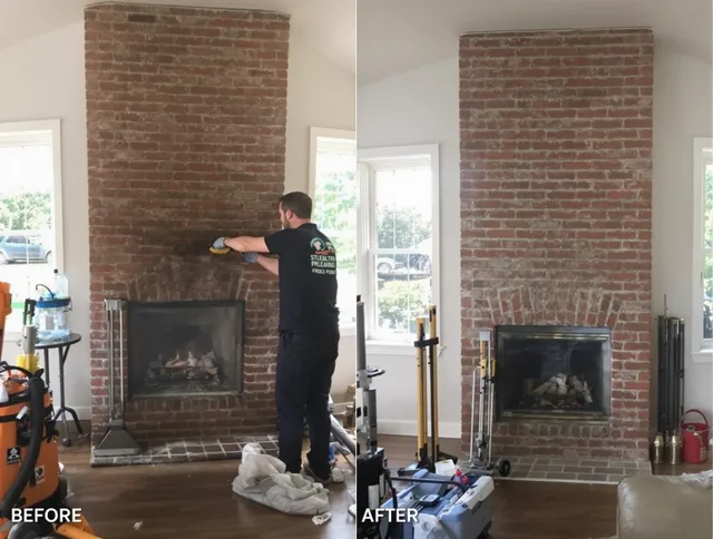 Finished chimney sweeping service by Rehoboth Chimney Sweep in Rehoboth, MA