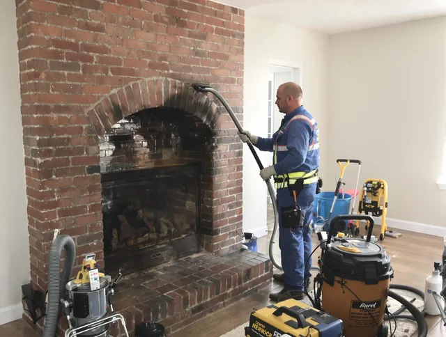 Rehoboth Chimney Sweep expert performing detailed chimney sweep in Rehoboth, MA
